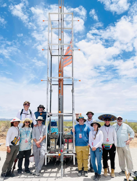 Redshift team preparing the rocket